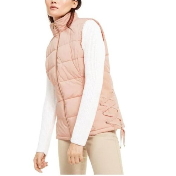 Calvin Klein Lace-Up Puffer Vest - Picture 1 of 1